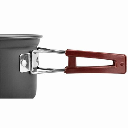 Sada nádobí 7v1 Turistická, šedá, 7ks, hliník, hrnec, pánev, 2x talíř, naběračka, stěrka, houba, Neo Tools