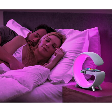 Smart světlo G-Light INSPIRE, bílá, USB-C, bezdrátové nabíjení, Powerton