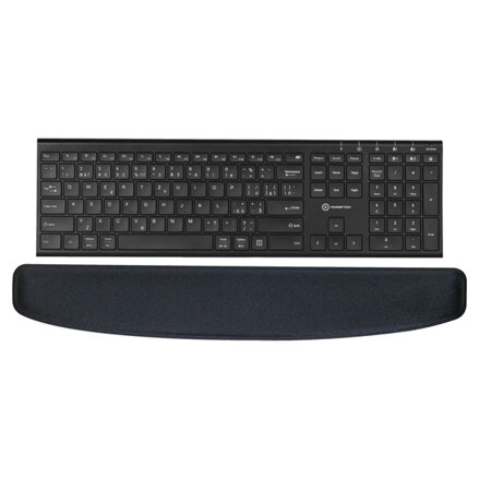 Předložka klávesnice, ergonomická, černá, gelová