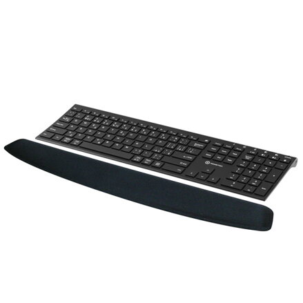 Předložka klávesnice, ergonomická, černá, gelová