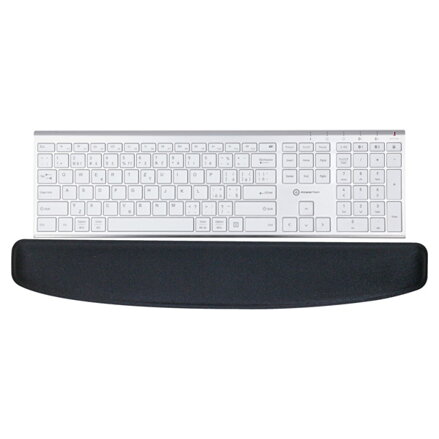 Předložka klávesnice, ergonomická, černá, gelová