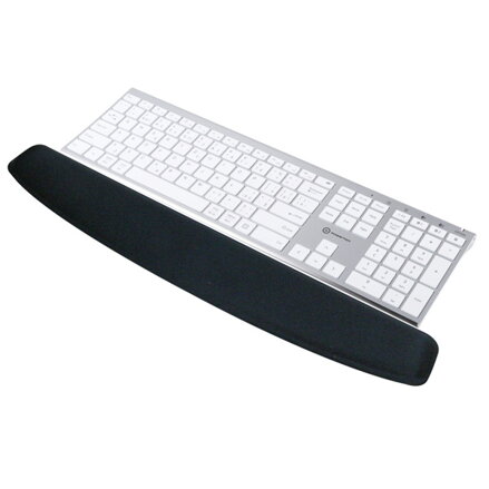Předložka klávesnice, ergonomická, černá, gelová