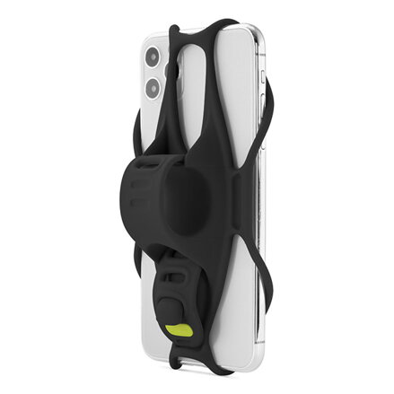 Držák mobilu Bone Bike Tie 3, na kolo, nastavitelná velikost, černý, 5.8-7.2", silikon, k připevnění na řídítka, černá