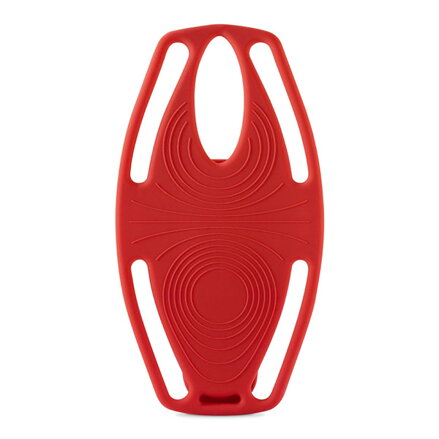 Držák mobilu Bone Bike Tie 3, na kolo, nastavitelná velikost, červený, 5.8-7.2", silikon, k připevnění na řídítka, červená