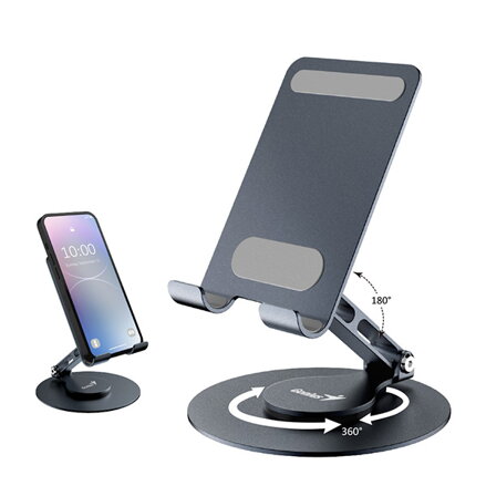 Stojan Genius G-Stand M100, černý, hliník/silikon, pro mobilní telefony a tablety