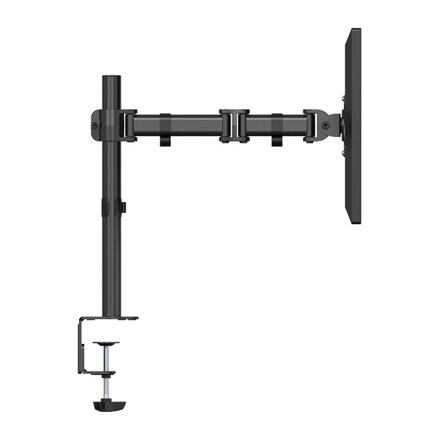 Polohovatelný držák ULTRADESK SKELETON Single pro monitor, 2-9KG, svorka a průchodka stolu, 17"-30", 75x75/100x100, černý