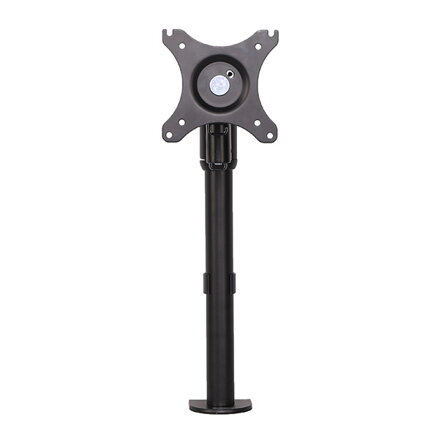 Polohovatelný držák pro monitor, 10KG, svorka, 17"-30", otočný, černý