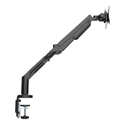 Polohovatelný držák pro monitor, 3-12KG, svorka a průchodka stolu, 17"-36", 75x75/100x100, černý