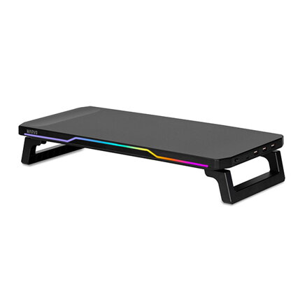 Podstavec pod monitor, DZ-02, 3x USB-A,1x USB-C, černý, 20 kg nosnost, Marvo Podstavec pod monitor, DZ-02, 3x USB-A,1x USB-C, černý, 20 kg nosnost, Marvo