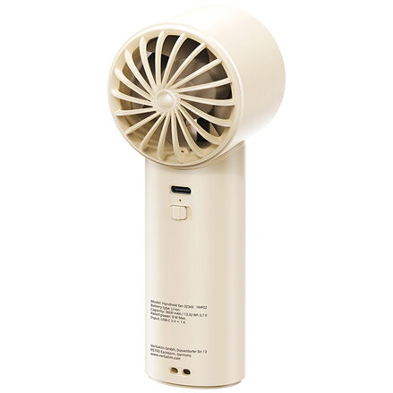Verbatim ruční bezdrátový ventilátor, Cool ,n, Go Ice Touch, bílý/stříbrný