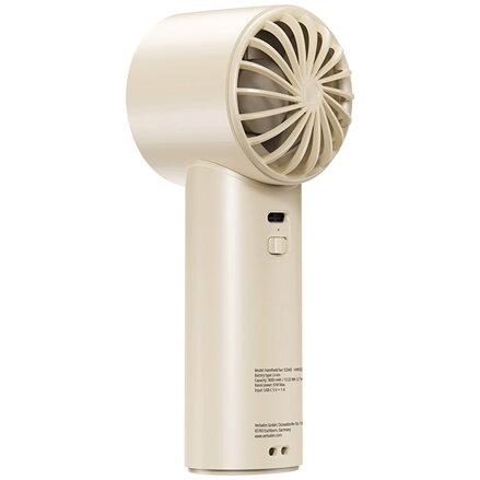 Verbatim ruční bezdrátový ventilátor, Cool ,n, Go Ice Touch, bílý/stříbrný