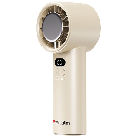 Verbatim ruční bezdrátový ventilátor, Cool ,n, Go Ice Touch, bílý/stříbrný