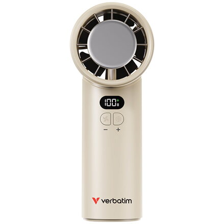 Verbatim ruční bezdrátový ventilátor, Cool ,n, Go Ice Touch, bílý/stříbrný