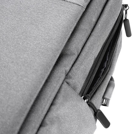 Batoh na notebook 15.6", BA-03, šedý z nylonu, USB port k nabíjení, Marvo