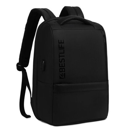 Batoh na notebook 15,6", Neoton, černý z polyesteru, Bestlife