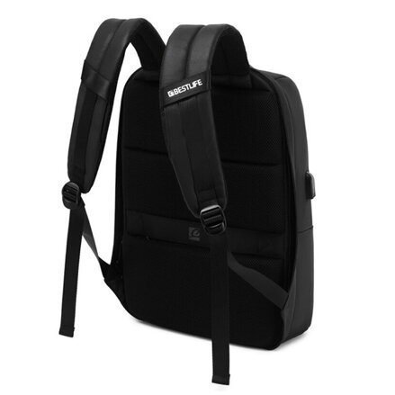 Batoh na notebook 15,6", Neoton, černý z polyesteru, Bestlife