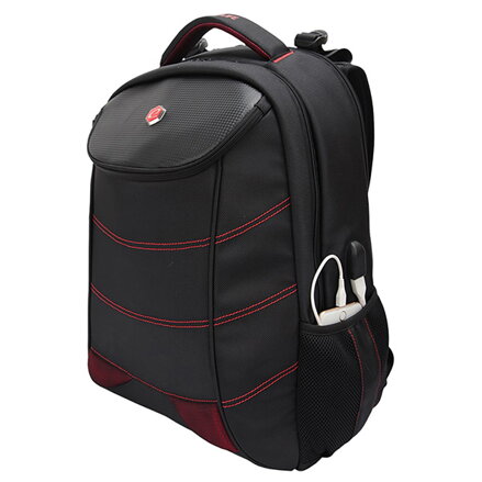 Batoh na notebook 17", Snake Eye, černý z nylonu, Bestlife