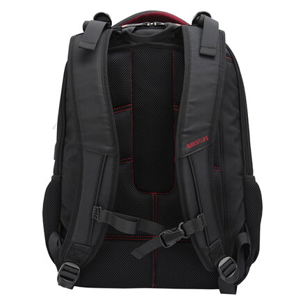 Batoh na notebook 17", Snake Eye, černý z nylonu, Bestlife