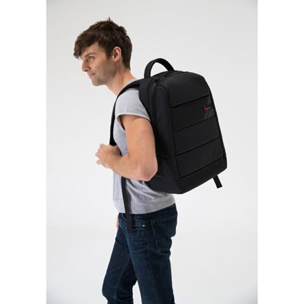 Batoh na notebook 15,6", CPLUS, černý z polyesteru, Bestlife