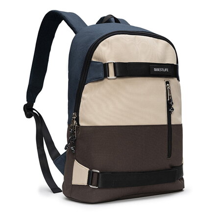 Batoh na notebook 14,1", COL-Skate, hnědý z polyesteru, Bestlife