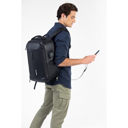 Batoh na notebook 15,6", Oden X, černý z polyesteru, Bestlife