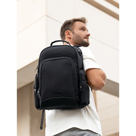 Batoh na notebook 15,6", Ryder, černý z nylonu, Bestlife