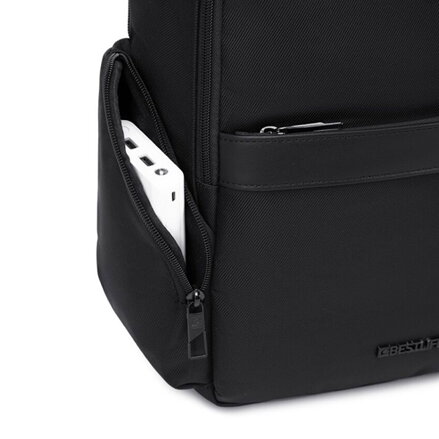 Batoh na notebook 14,1", Franklyn, černý z nylonu, Bestlife