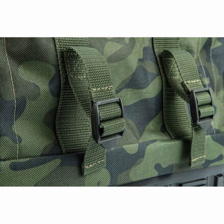 Taška na outdoor 84-322, maskáčová z 600D polyester, voděodolné dno, nastavitelné popruhy typ