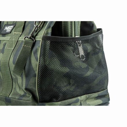 Taška na outdoor 84-322, maskáčová z 600D polyester, voděodolné dno, nastavitelné popruhy typ