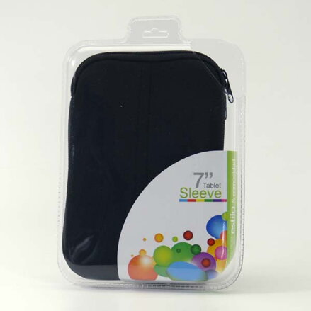Obal na tablet 7", černý z neoprénu