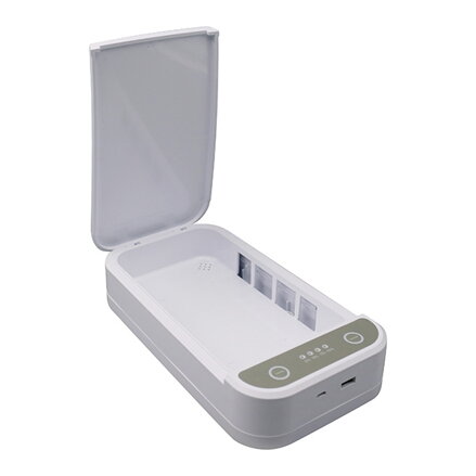 UV sterilizátor Powerton, pro mobilní telefony a šperky, až 6,5", 10 W, bílá
