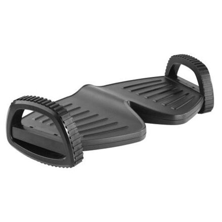 Podstavec, pod nohy, nastavitelný sklon, černý, plast