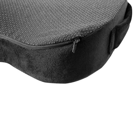 Podsedák, pod hýždě, ergonomický, černý, paměťová pěna