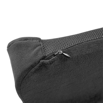 Bederní opěrka, univerzální, ergonomická, černá, paměťová pěna