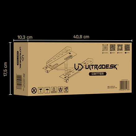 Ultradesk CRITTER držák PC na zem, černá