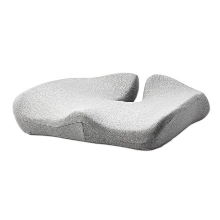 Set bederní opěrky a podsedáku, pod hýždě, ergonomický, šedý, paměťová pěna, Powerton