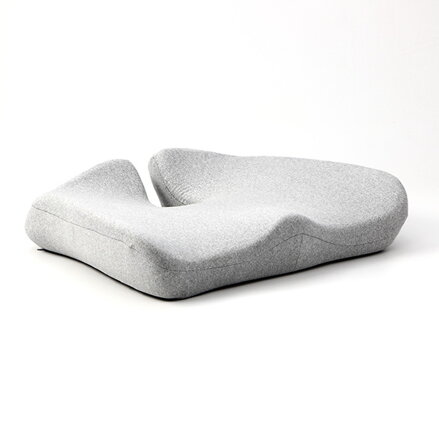 Set bederní opěrky a podsedáku, pod hýždě, ergonomický, šedý, paměťová pěna, Powerton