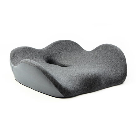Set bederní opěrky a podsedáku, pod hýždě, ergonomický, antracitový, paměťová pěna, Powerton