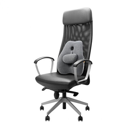 Bederní opěrka, bedra, ergonomický, šedá, paměťová pěna, Powerton