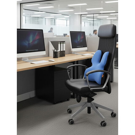 Bederní opěrka, bedra, ergonomický, šedá, paměťová pěna, Powerton