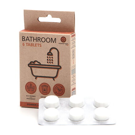 Čistící tablety Powerton Eco, 6 ks, koupelna