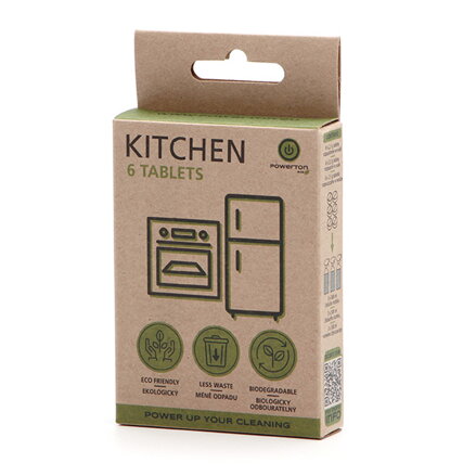 Čistící tablety Powerton Eco, 6 ks, kuchyň
