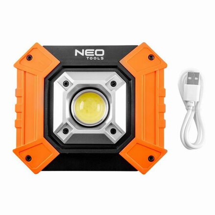 Bateriový reflektor s powerbankou 3xAA, 10W, 3 funkce, IP20, 750lm, Neo Tools