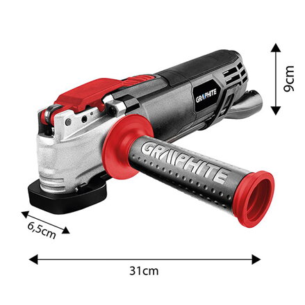 Víceúčelová bruska Graphite 59G021, elektrika (kabel), 230V, 300W, 21000osc./min, 2,8°
