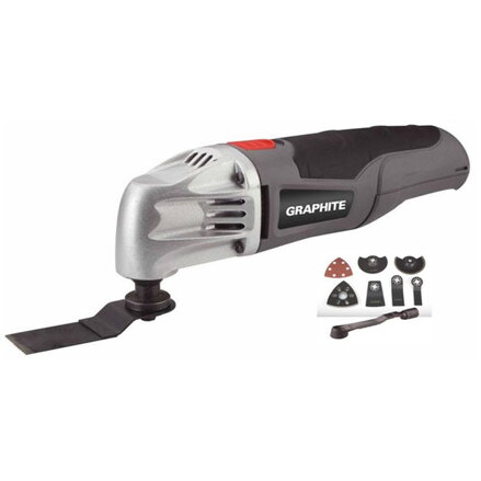 Víceúčelová bruska Graphite 59G020, elektrika (kabel), 230V, 180W, 20000osc./min, 2,8°