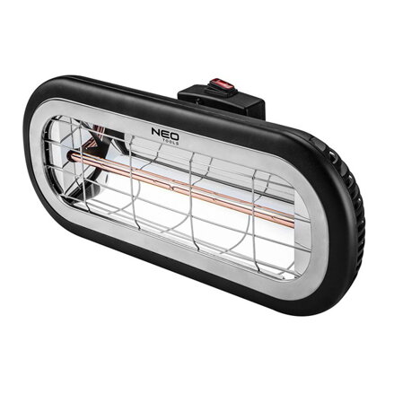 Infra zářič (ohřívač) NEO TOOLS 90-032, 2000W, IP65, Low Glare Amber Lamp, pro vyhřívání podlah a prostor skladů a stavenišť