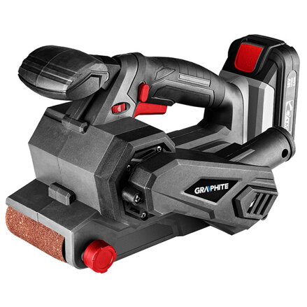 Pásová bruska aku, Li-Ion, ergonomický design, GRAPHITE