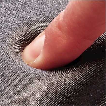 Podložka pod myš a zápěstí Fellowes nastavitelná, ergonomická, gelová, černá, 15.6x25 cm, 2.6 cm, Fellowes, textilní povrch