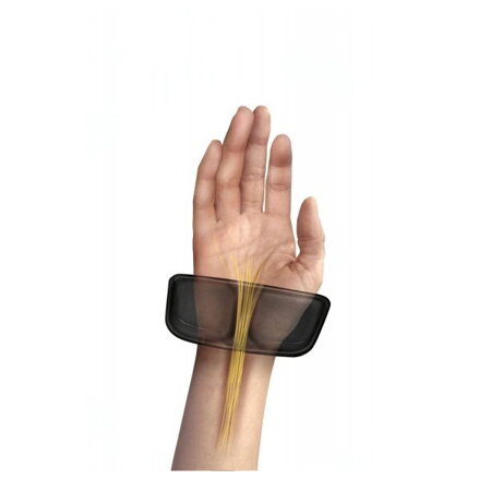 Podložka pod klávesnici Fellowes Health-V, ergonomická, pěnová, černá, 46.6x8.6 cm, 1.6 cm, Fellowes, textilní povrch