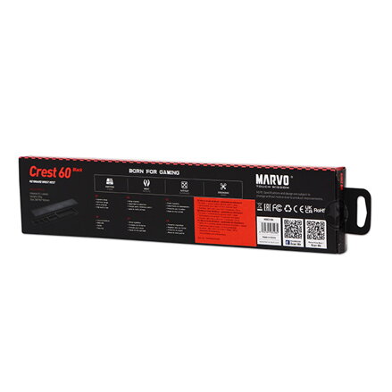 Předložka ke klávesnici, Crest 60 Black, Marvo